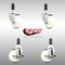 Service Caster 3 Inch 316SS Nylon Wheel Swivel 1 Inch Expanding Stem Caster Brake SCC, 2PK SCC-SS316EX20S314-NYS-2-TLB-2-1 - alternate 6